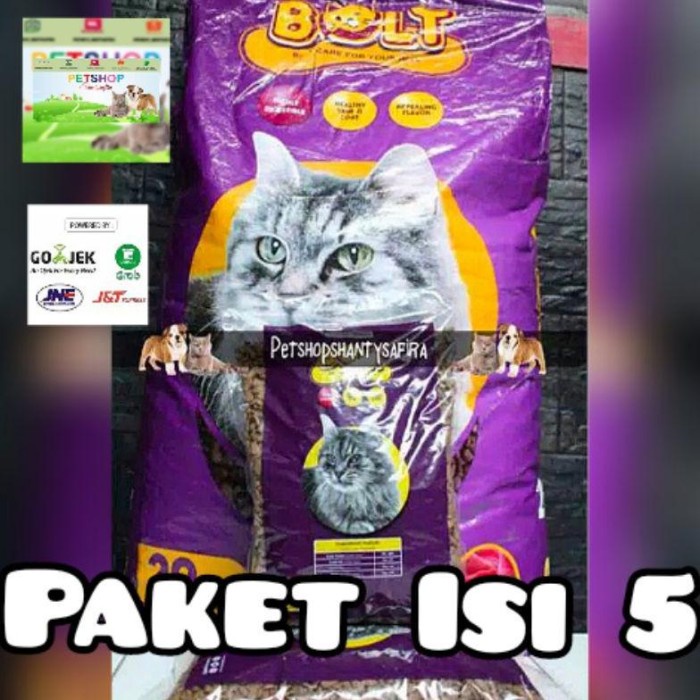 

Makanan Kucing Paket Isi 5 Bolt Ikan / Bolt Donat