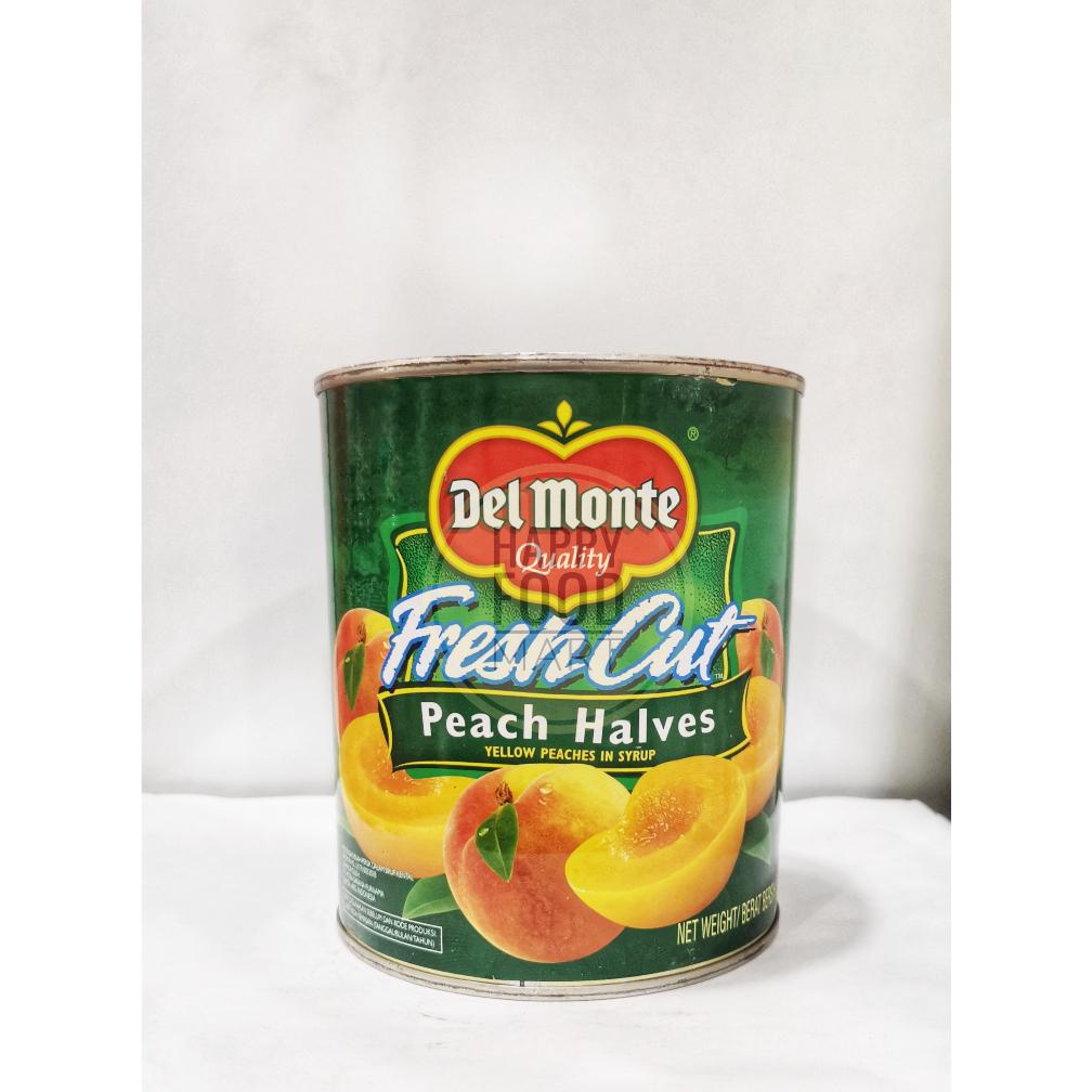 

[HALAL] DEL MONTE FRESH CUT PEACH HALVES 825G/DELMONTE PERSIK KALENG/BUAH KALENGAN/YELLOW PEACHES Best Seller