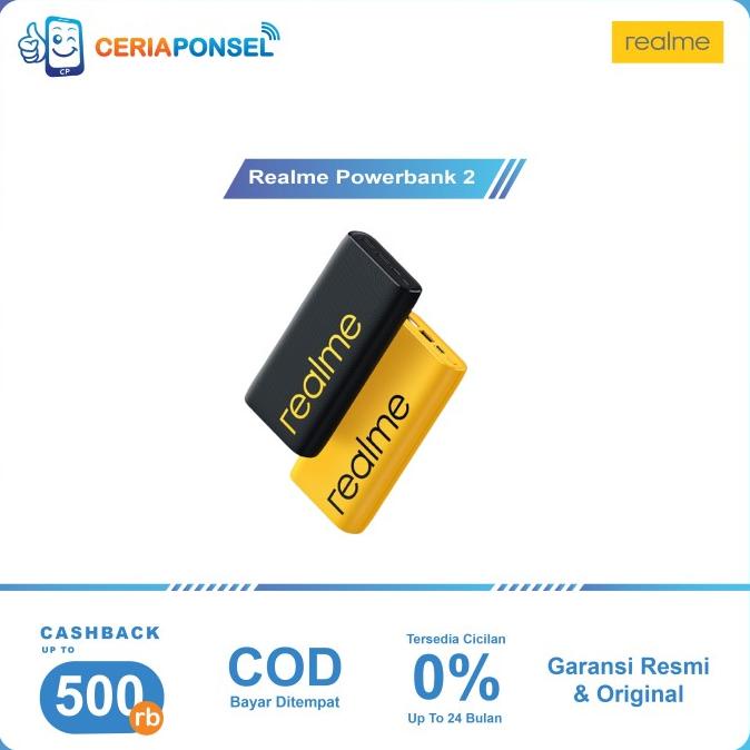 Realme Powerbank 2 20000 mAh Quick Charger 18W Original