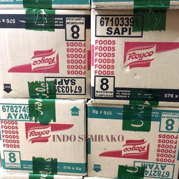

Royco Ayam Dus / Royco Sapi Dus / Royco Ayam Karton / Rocyo Dus Karton / Royco 576 x 8g Best Seller