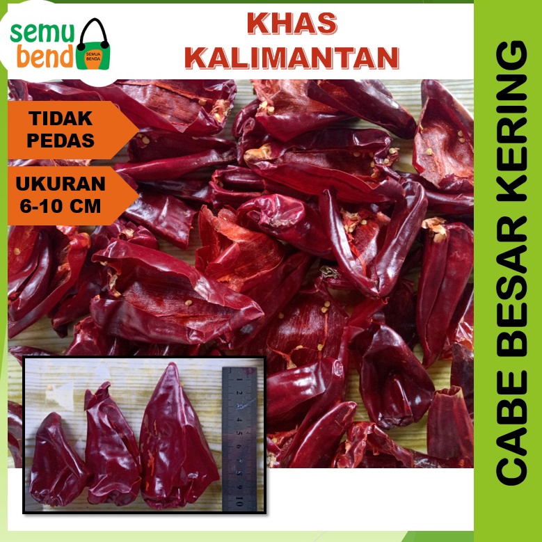 

Penjualan Terbanyak.. Cabe Merah Besar Kering Lombok Habang Cabai Kalimantan Tidak Pedas Tanpa Biji 61