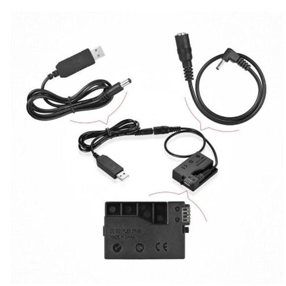 DR-E8 USB Dummy Battery LP E8 Canon EOS 550D 600D 650D 700D DSLR