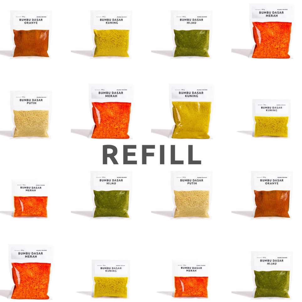 

TERMURAH U93 [Refill] Bumbu Dasar Merah / Putih / Kuning / ♜