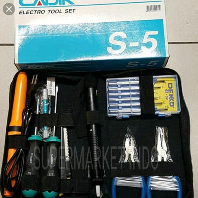 Cadik S5 electrical tool kit set elektronik toolset S-5 electric Asli