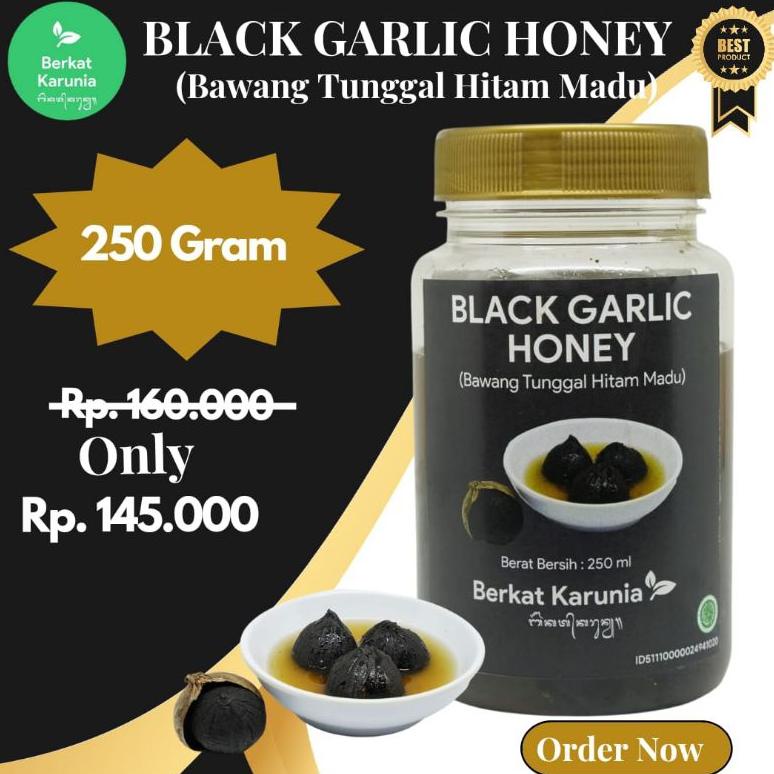 

BLACK GARLIC MADU BERKAT KARUNIA BALI 250 GRAM Best Seller