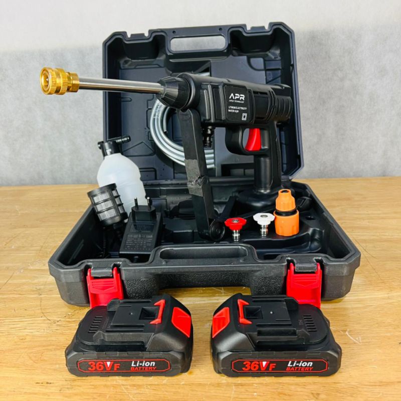Mesin cuci motor mobil APR JAPAN A10 2 BATERAI JET CLEANER