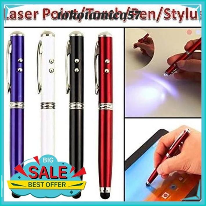 

PULPEN LASER POINTER 5IN1 PEN STYLUS PAD TABLET TOUCH PEN RED SENTER HIGHT QUALITY