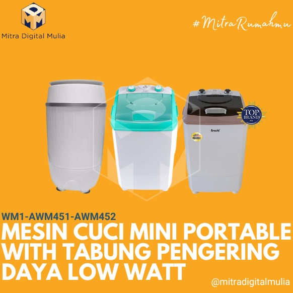 Langsung Kirim.. Mito WM-1 Mesin Cuci Mini 3.5 Kg & Arashi Mesin Cuci mini 4.5 kg