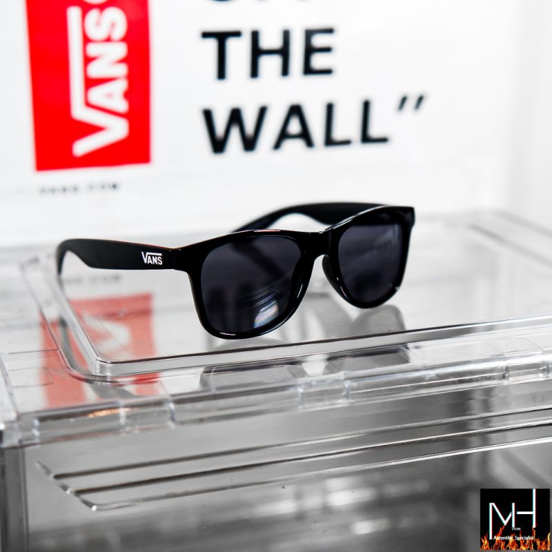 Kaca Mata Hitam | Vans Sunglasses Spicoli 4 Logo Black Glossy Original 100%