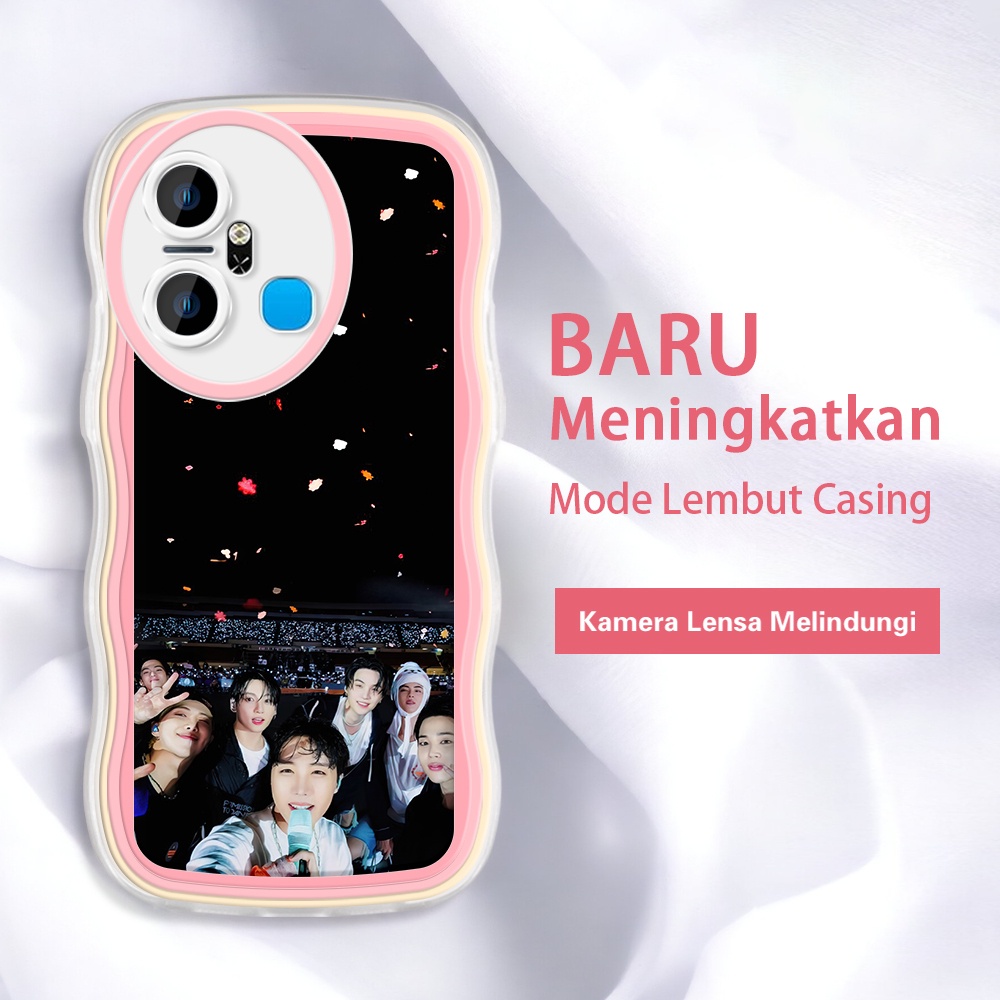 Infinix Smart6 Plus Smart 5 4 4C x653 New INS BTS BT21 Cool Kor Fashion Kesing case hp murah cassing