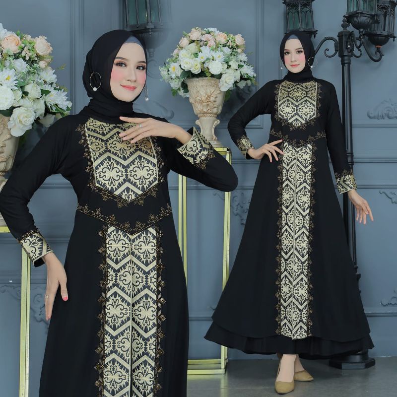 GAMIS ABAYA TURKEY BORDIR AMIRA