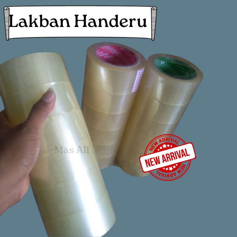 

Lakban Bening HANDERU 45mm x 45mic x 100 Yard / HANDERU Tape