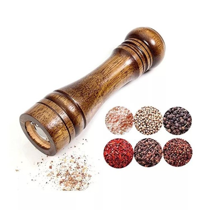

Pepper Mill Salt Grinder Wooden / Gilingan Lada Merica Kayu