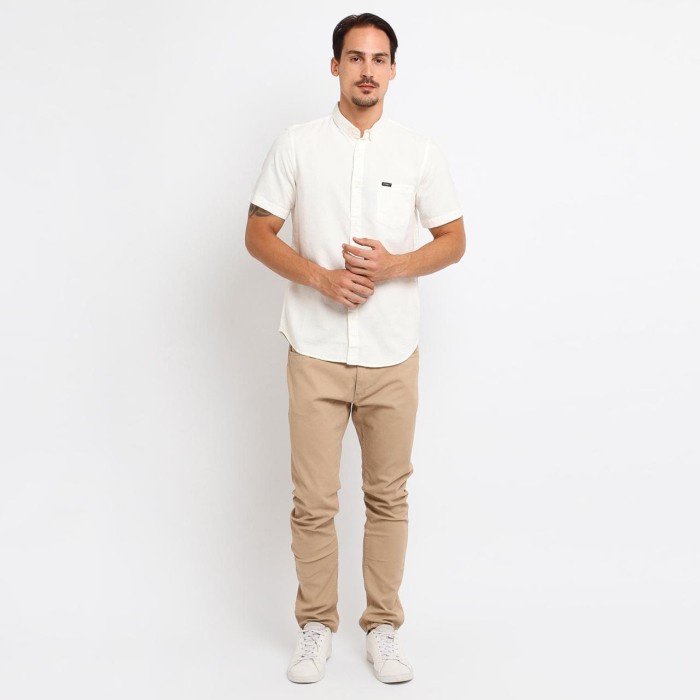 Concept Kemeja Pria Basic Katun Premium - Putih