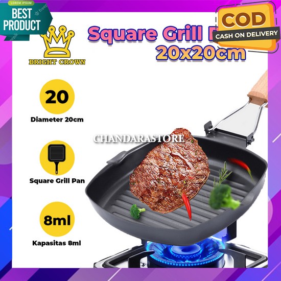 Panggangan Teflon Smokeless Barberquegrill 32Cm Bbq Grill X7K7 Fortable Berkualitas Yang Ada Tutupny