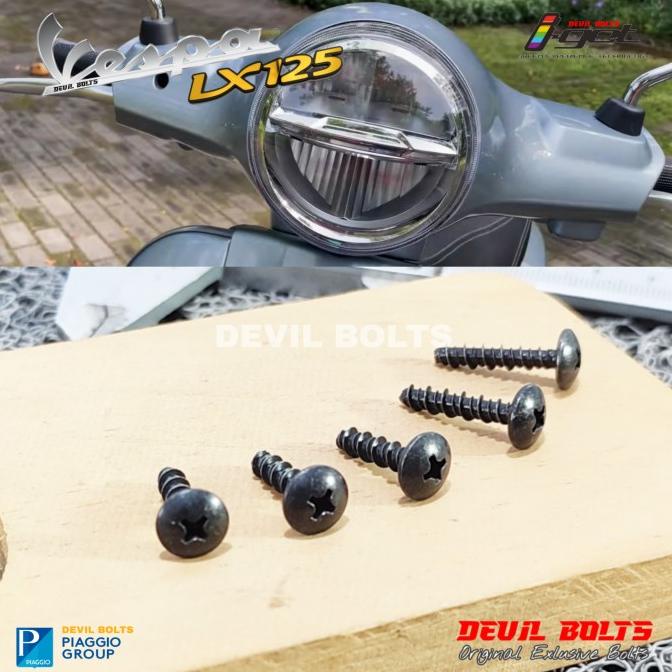 Baut Vespa Lx125 Handlebar Cover Screw Baut Batok Kepala Lx125