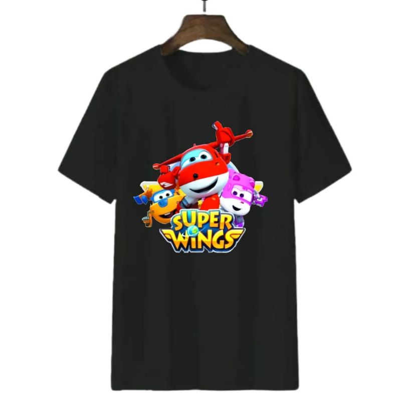 Baju Kaos Anak Laki Laki Superwings Usia 1-13Tahun/Remaja Dan Dewasa