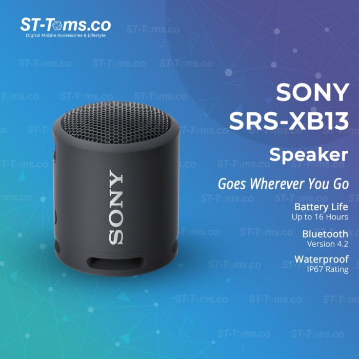 Sony SRS- XB12 / XB 12 Extra Bass Portable Bluetooth Speaker - Black