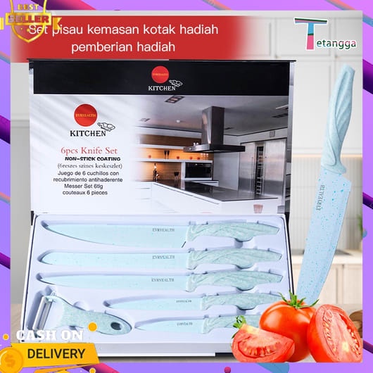 Pisau Set Dapur Lengkap 7 Pcs Stein Cook Ware 6 In 1 Kuat Sembelihan Isi Banyak Premium Survival Kni