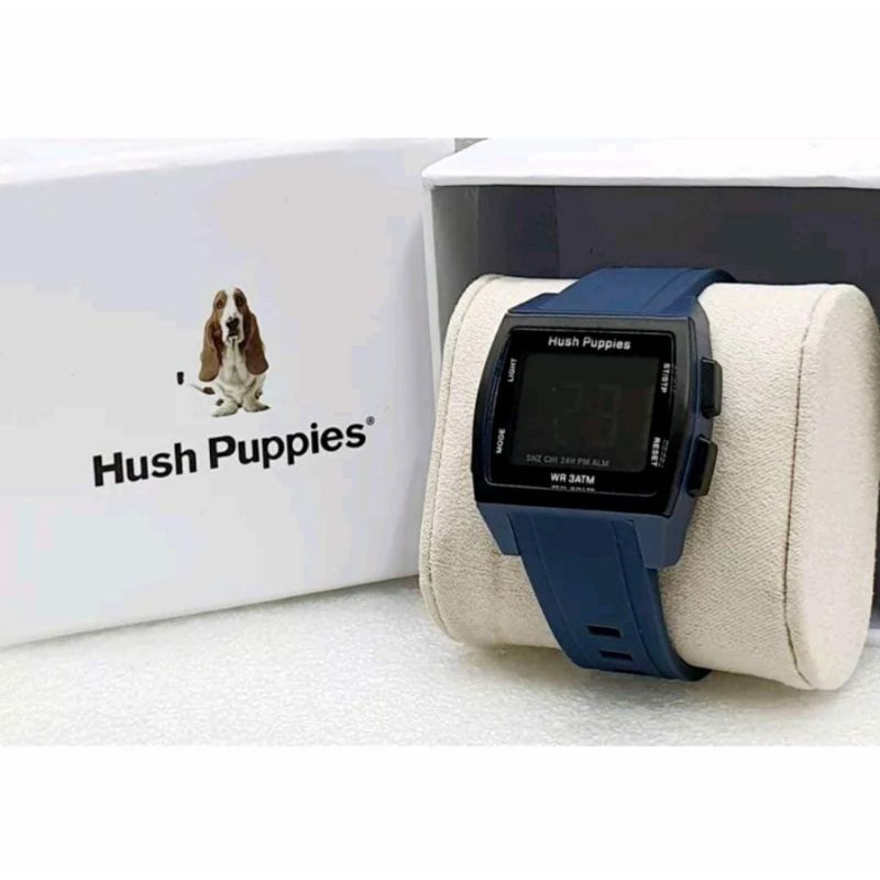 PROMOOO! Jam Tangan Hush Puppies Digital Tahan Air Kasual Pria Waterproof Mineralglass