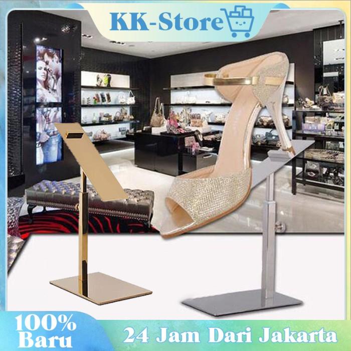Rak Display Sepatu Stainless Steel / Premium Shoe Display Stand