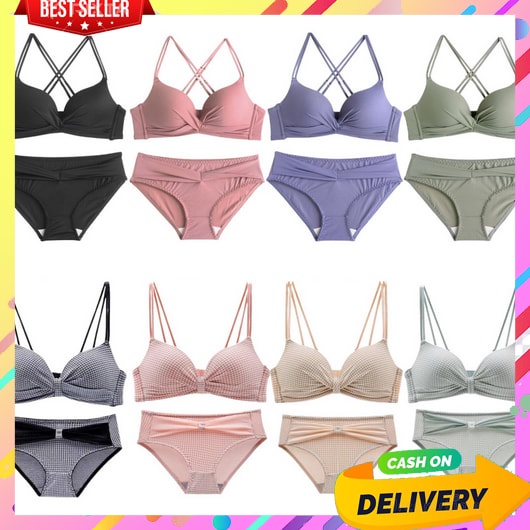 Bh Set Celana Dalam Sexy Wanita Hot Import Seksi Untuk Bercinta Cd Dewasa 2Iin1 Busa Lingerie Super 