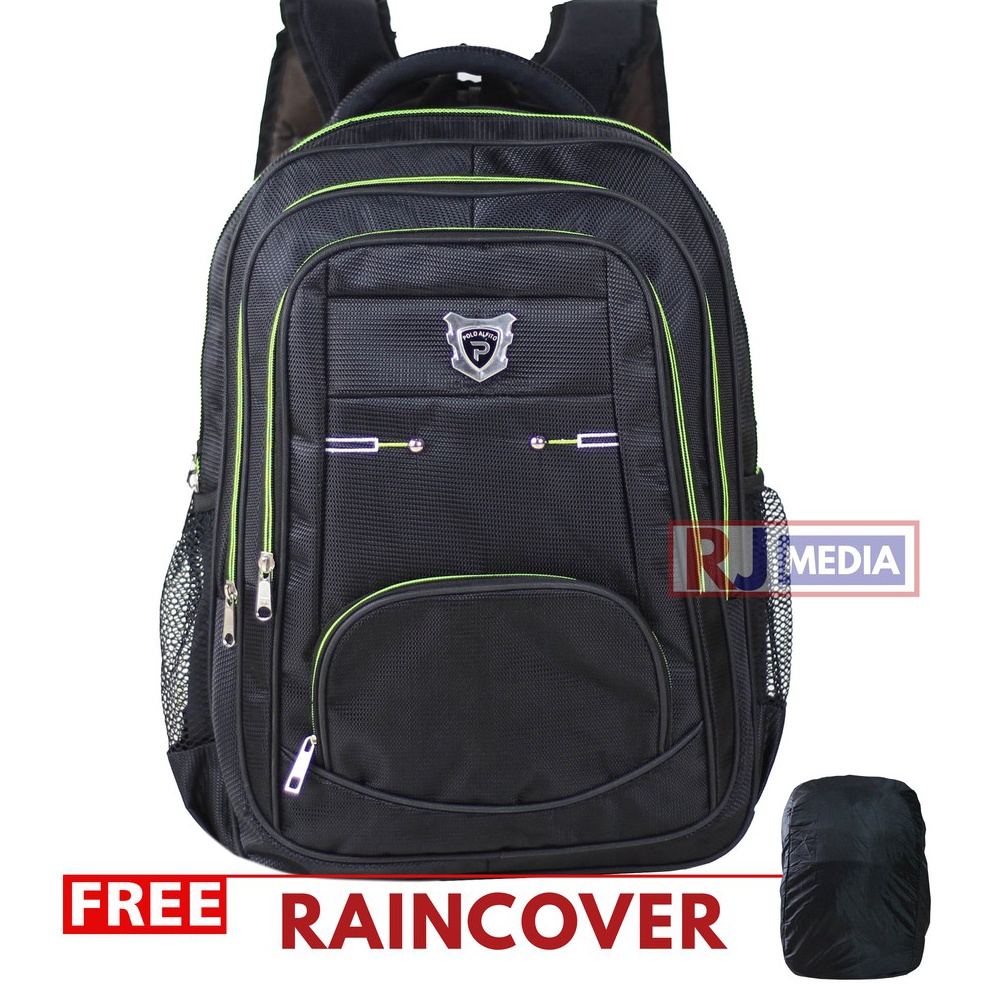 Di Borong yuk [ Bisa COD ] Ransel Laptop In Kerja Pria Polo Alfito Biru Motif Tebal Merah Stylish Ta