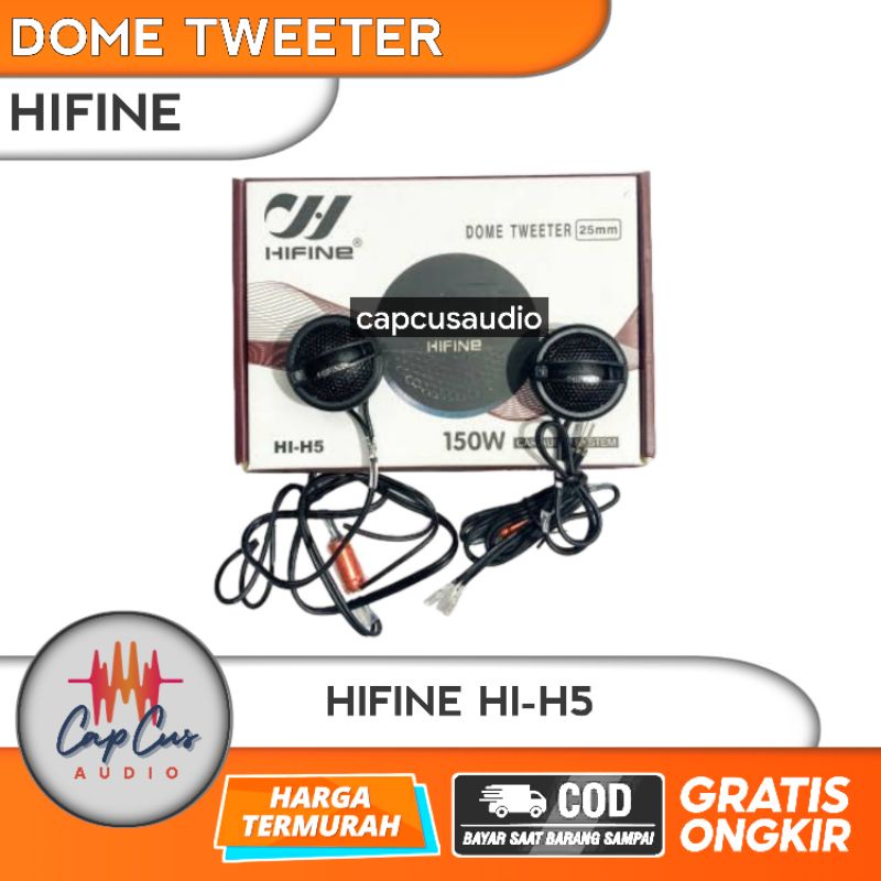 DOME TWEETER MOBIL HIFINE / DOME TWEETER HIFINE HI H5 SERIESS 150 WATT