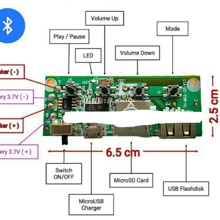 Laris [To1303] Modul Mp3 Bluetooth Copotan Jbl Code 03 [Kode32]