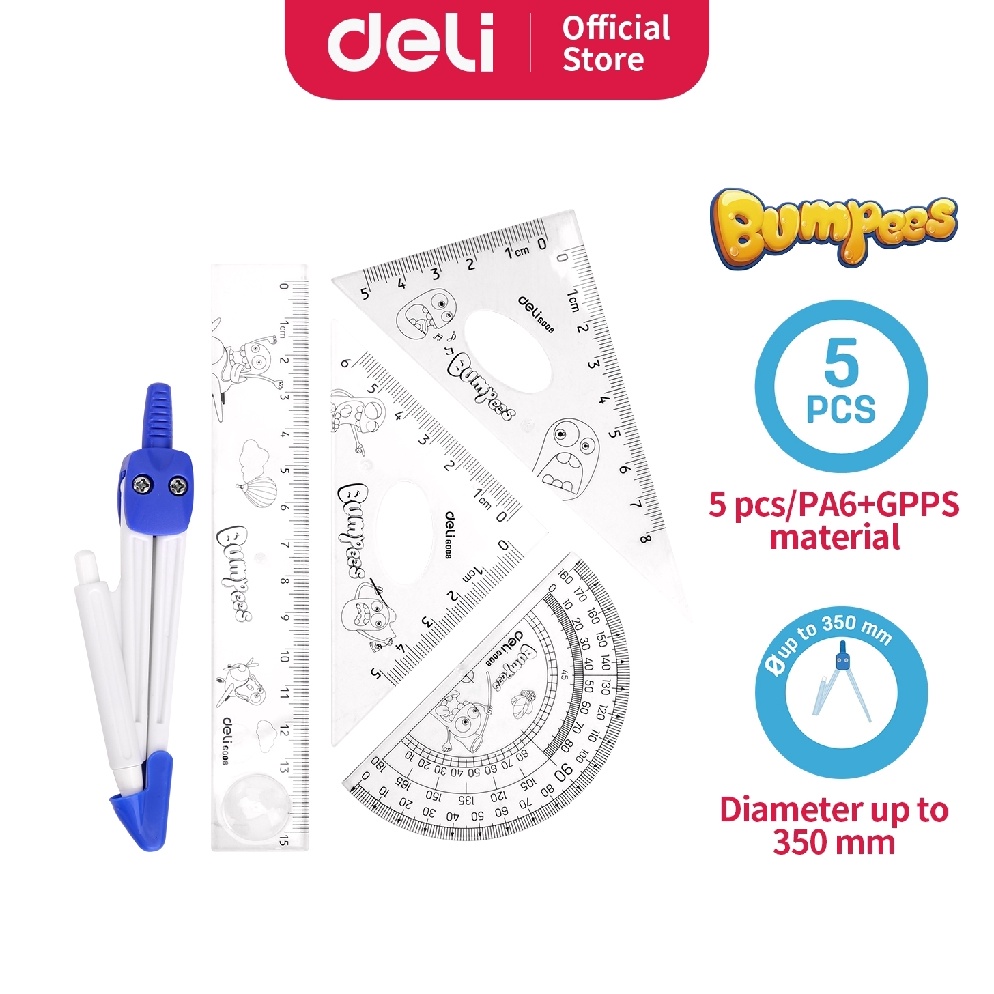 

Jual Deli Set penggaris + Jangka sekolah E9598 81