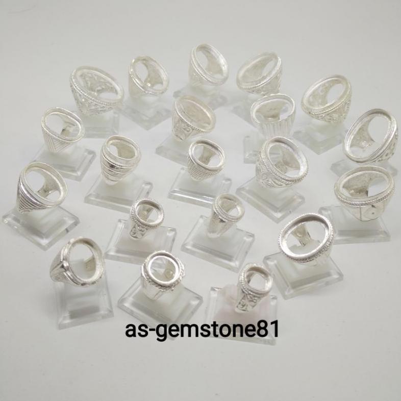 New Emban Ring Cincin [Alpaka] Sepuh Perak.