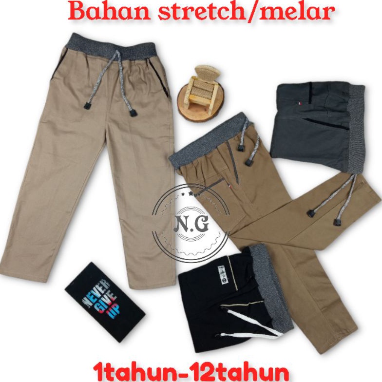 ➚ { Bisa COD } Celana Chino Panjang Anak Umur 1-12 Tahun | Celana Anak cowok umur 1-12 TAHUN | CELAN