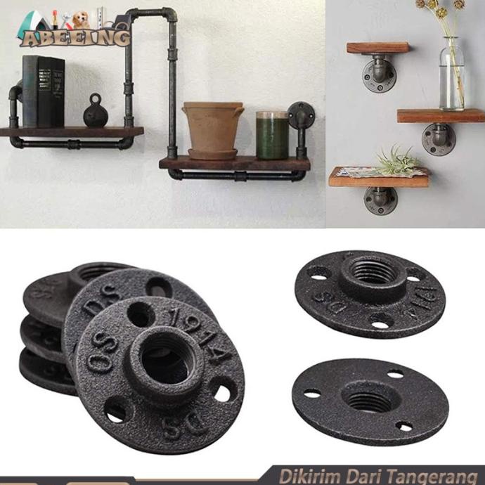 %%%%] Floor Flange 1/2inci 3/4inci Flange Drat Dalam Industrial Anti Karat