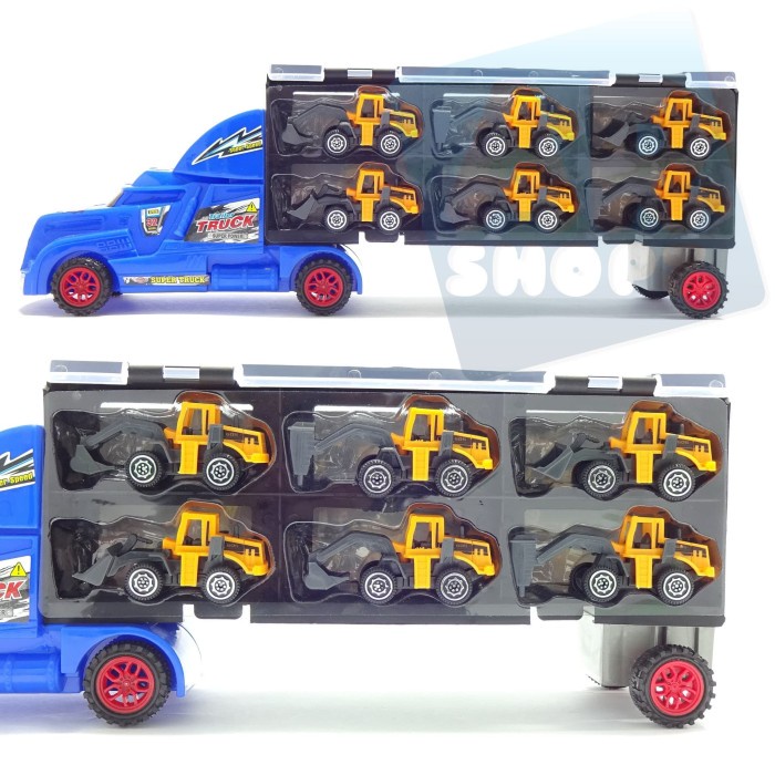 PROMO MAINAN HOTWHEELS TRUCK CONTAINER PEMBAWA MOBIL TRUK KONSTRUKSI TERLARIS