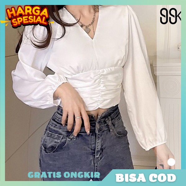 Baju Cewek Kantor Krmeja Buju Bouse Cewk Korea Bluss Wnita Premium Bloue Buju Kemeja Bluse Remaja Cw