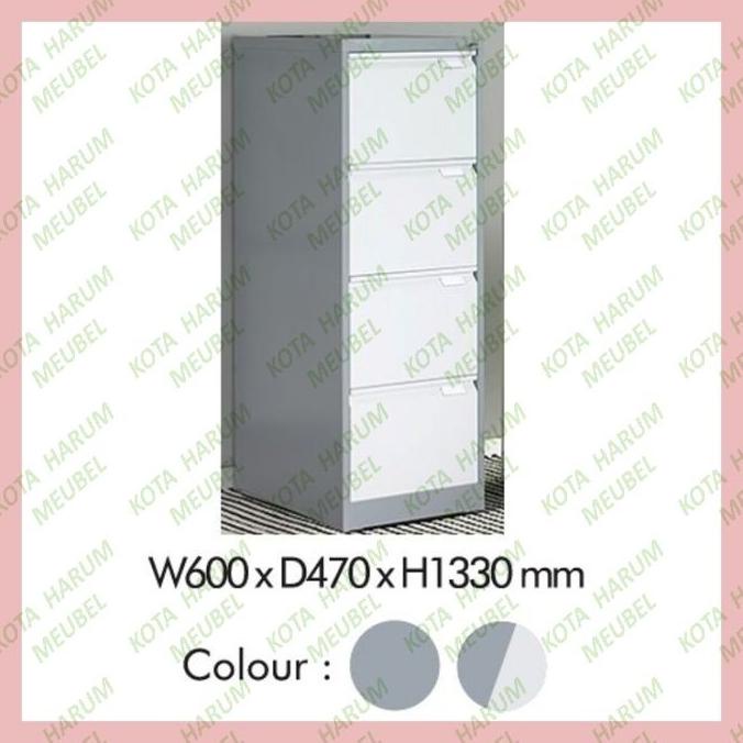 

filling cabinet besi 4 laci kunci central lock frontline murah bandung ---NEW READY---