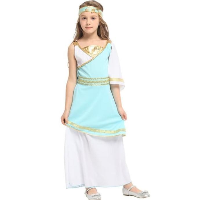 kostum yunani anak/baju adat yunani/kostum anak yunani/kostum athena