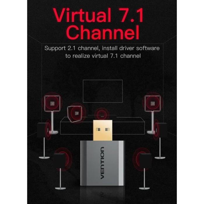 Vention S19 Universal External Usb Sound Card Single Hole Ctia Omtp