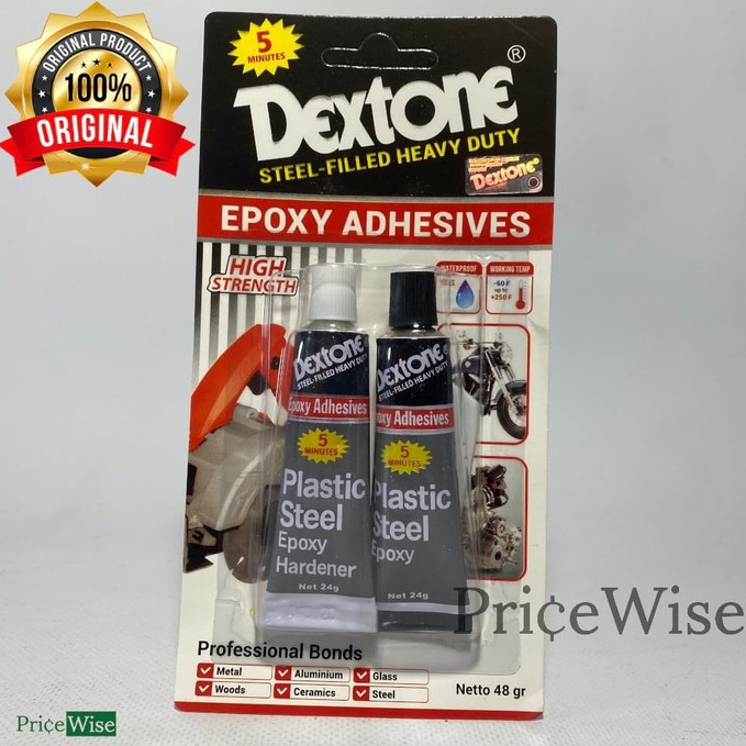 

Lem Dextone 5 Minute Plastic Steel Epoxy / Lem Besi ➙Terlaris
