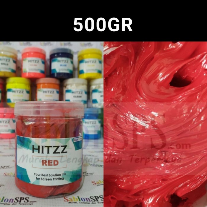 

Terlaris Tinta Plastisol Merah Distro Clothing 500Gr