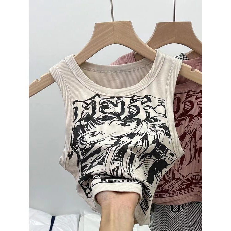 Atasan pendek tanpa lengan musim panas baru