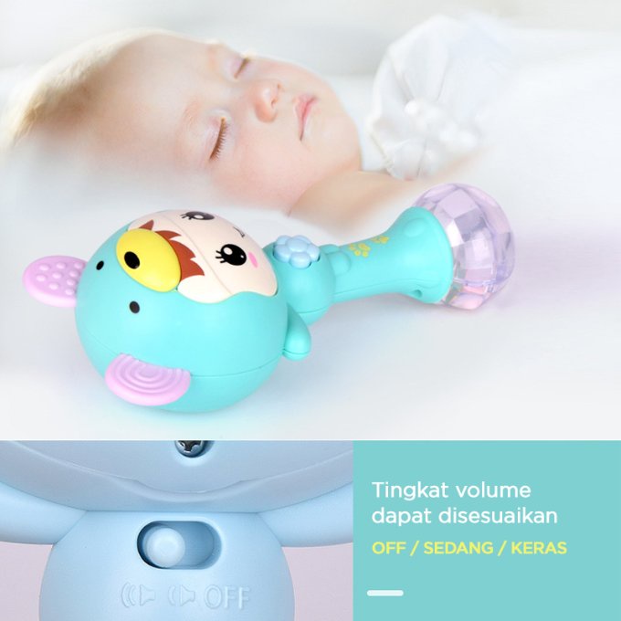 Holiven Teether Mainan Musik Bayi