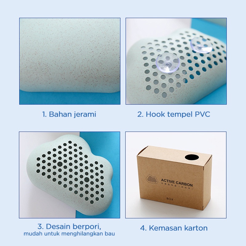 Holiven Penghilang Bau Kulkas Anti Jamus dan Anti Lembab 11cm