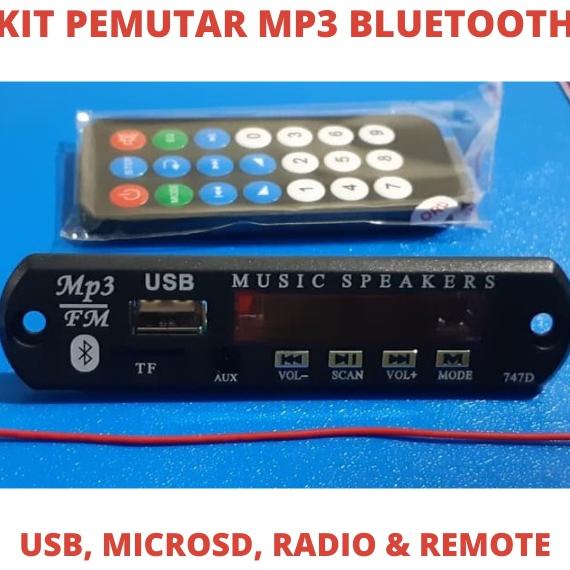 Terbaru Mesin Mp3 12V Bluetooth Modul Kit Pemutar Mp 3 Mp 4 Mp4 Usb Microsd Radio Remote Dc 12 V Vol