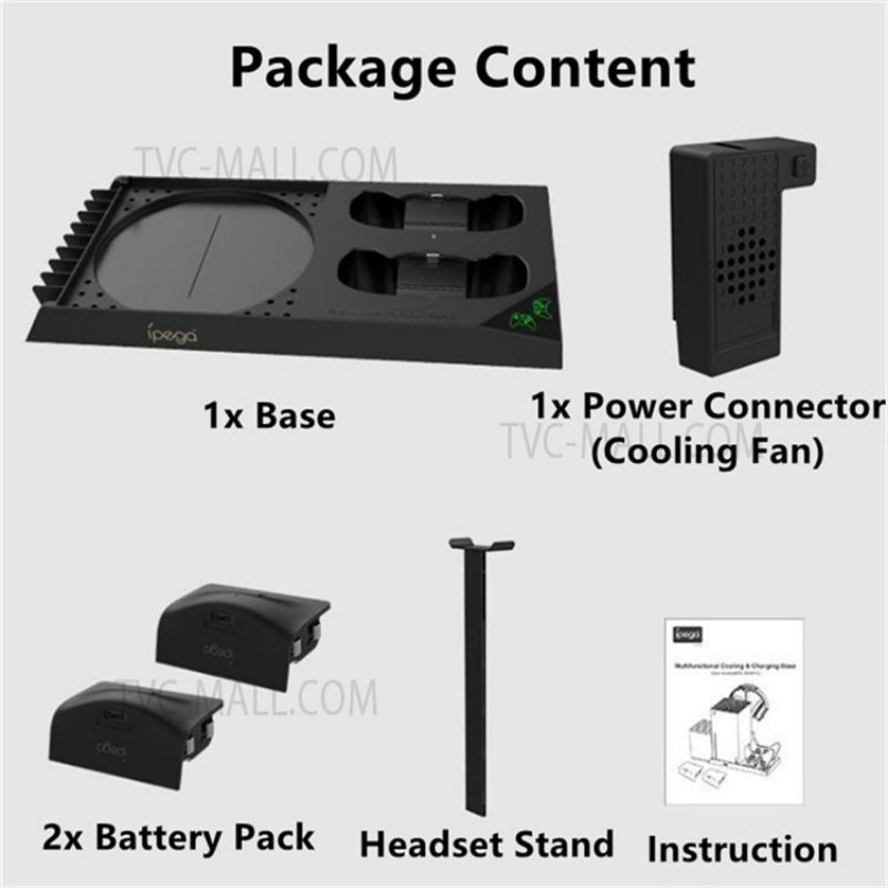 iPega Charging Stand XBOX Series X 5 in 1 Cooling Fan Cooler XBX013