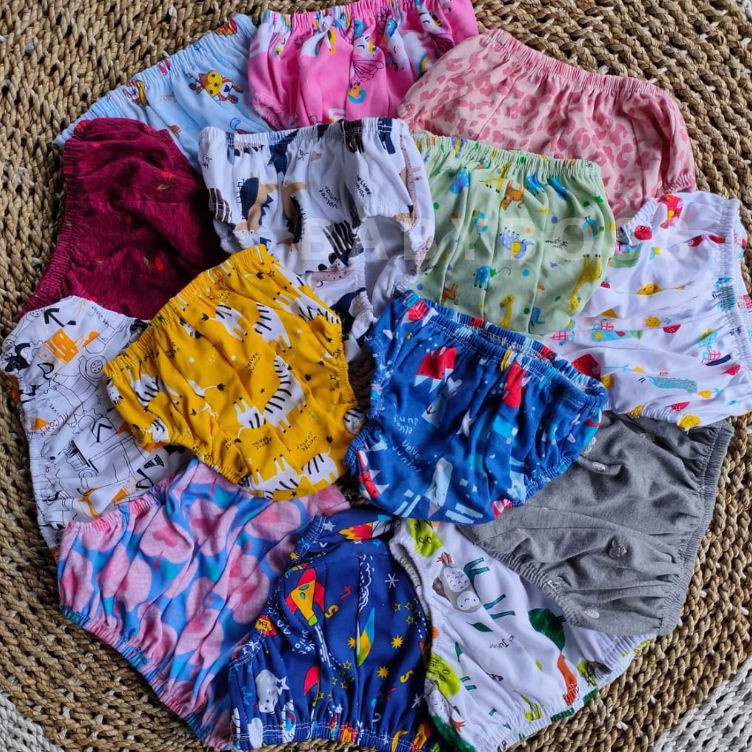 (Terbaik) Paket 3Pcs Celana dalam Anak Libby Velvet Cewek Cowok Usia 1 - 5 Tahun | CD Anak Laki Pere