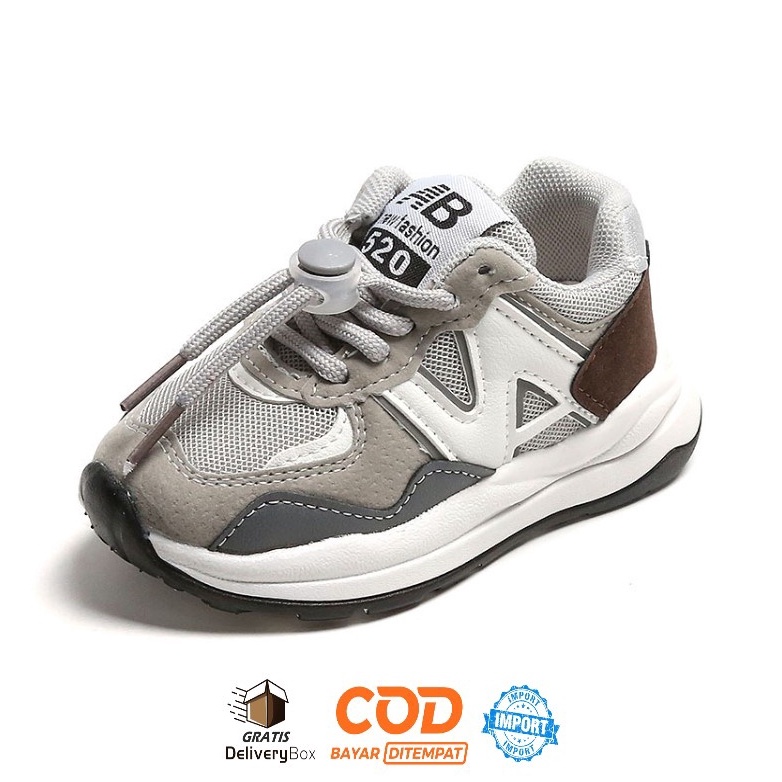 Big Sale 100% IMPORT Sepatu Sport Anak Laki Laki Import Sneaker Anak Keren Untuk Cowok Kualitas Impo