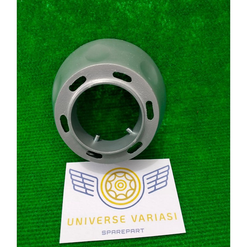 CORONG KNALPOT UNIVERSAL END MUFFLER ENCUP UJUNG KNALPOT STANDAR CHROME SILVER MODEL COPY CMS VIETNA