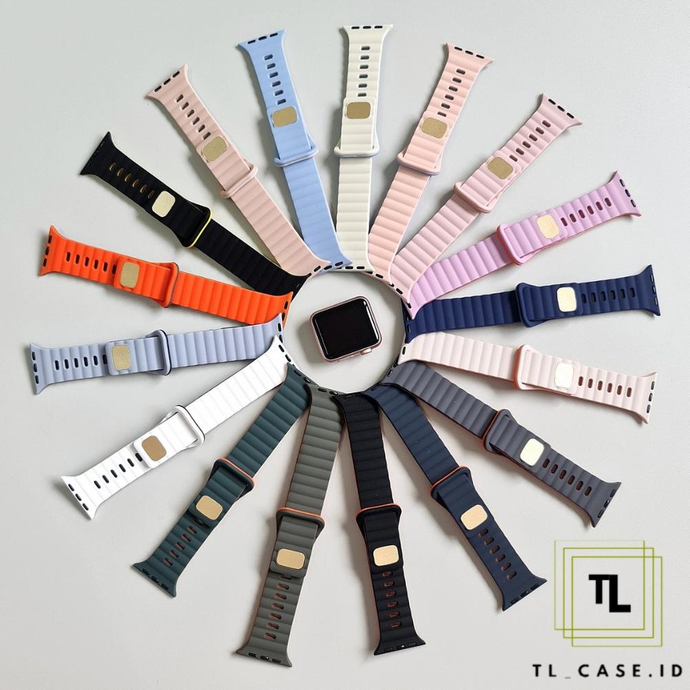 6.6 [ Tanpa Jam ] GEAR4 STRAP APPLE WATCH TWO TONE G4 - SERIES ULTRA 8 7 SE 6 5 4 3 2 1 | SIZE 38mm 