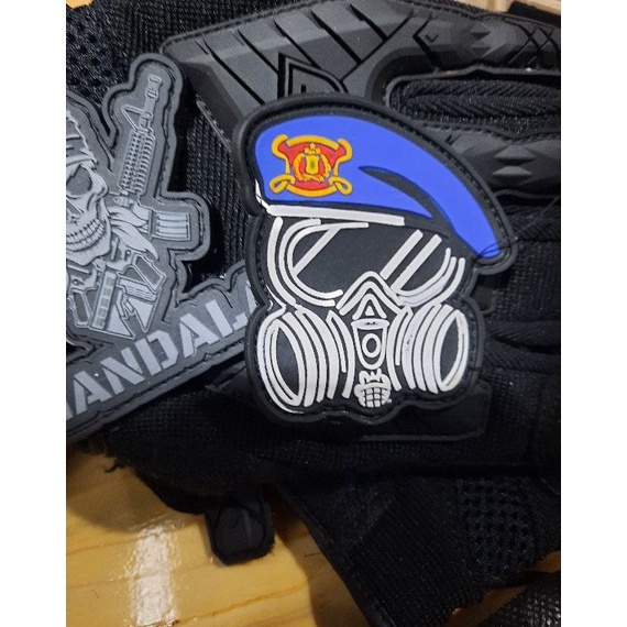 [B✉46♥) patch 3D Brimob / patch Baret Brimob / Rubber Brimob 3D muurah